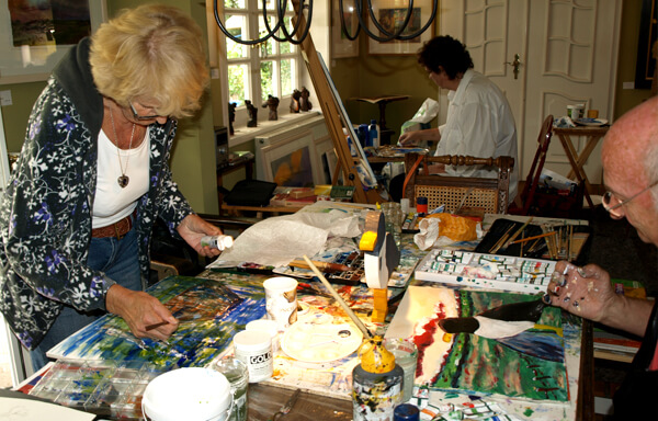 
Painting classes in the studio